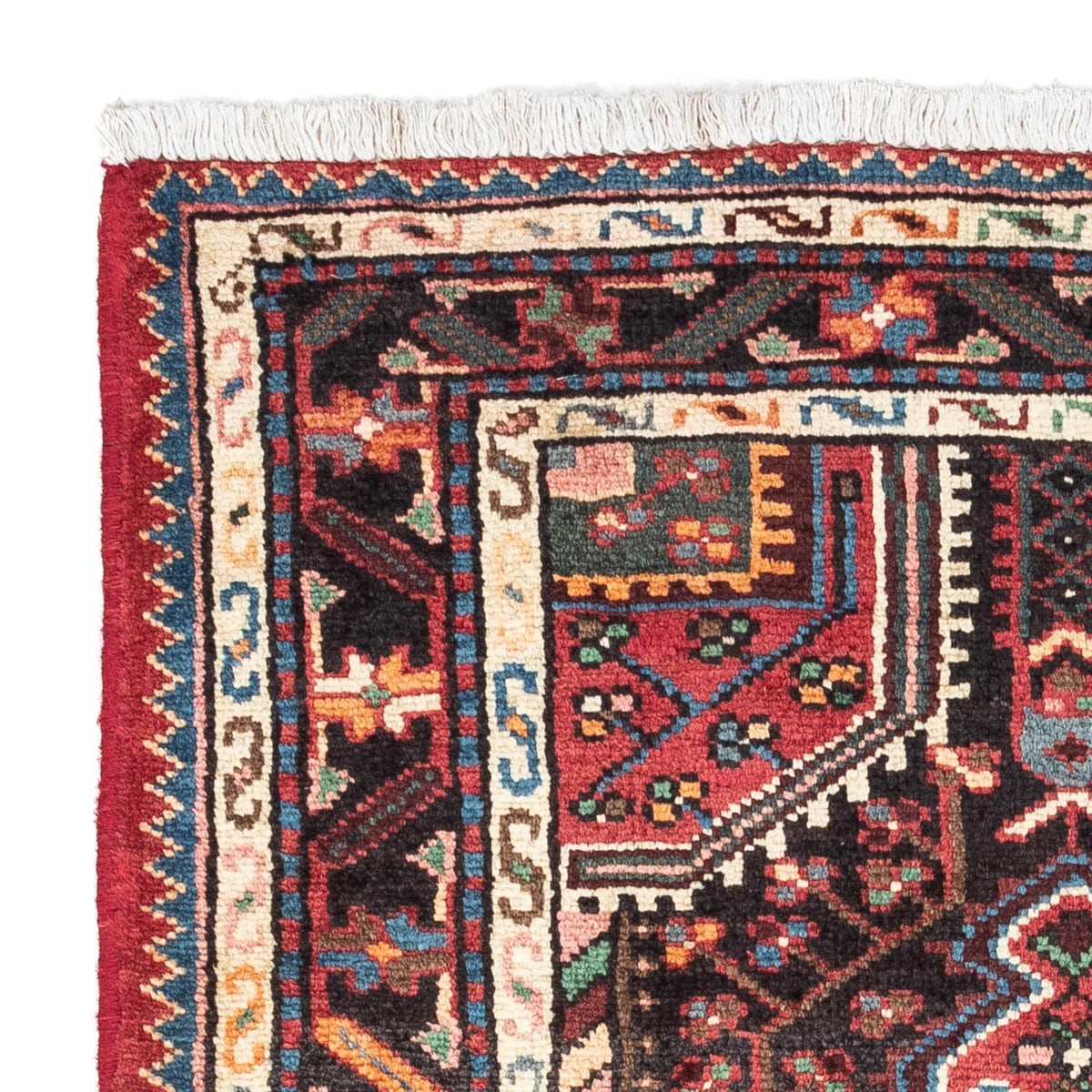 Persisk tæppe - Nomadisk - 127 x 79 cm - lysrød