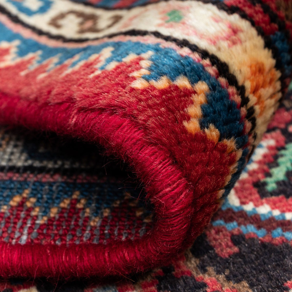 Persisk tæppe - Nomadisk - 127 x 79 cm - lysrød