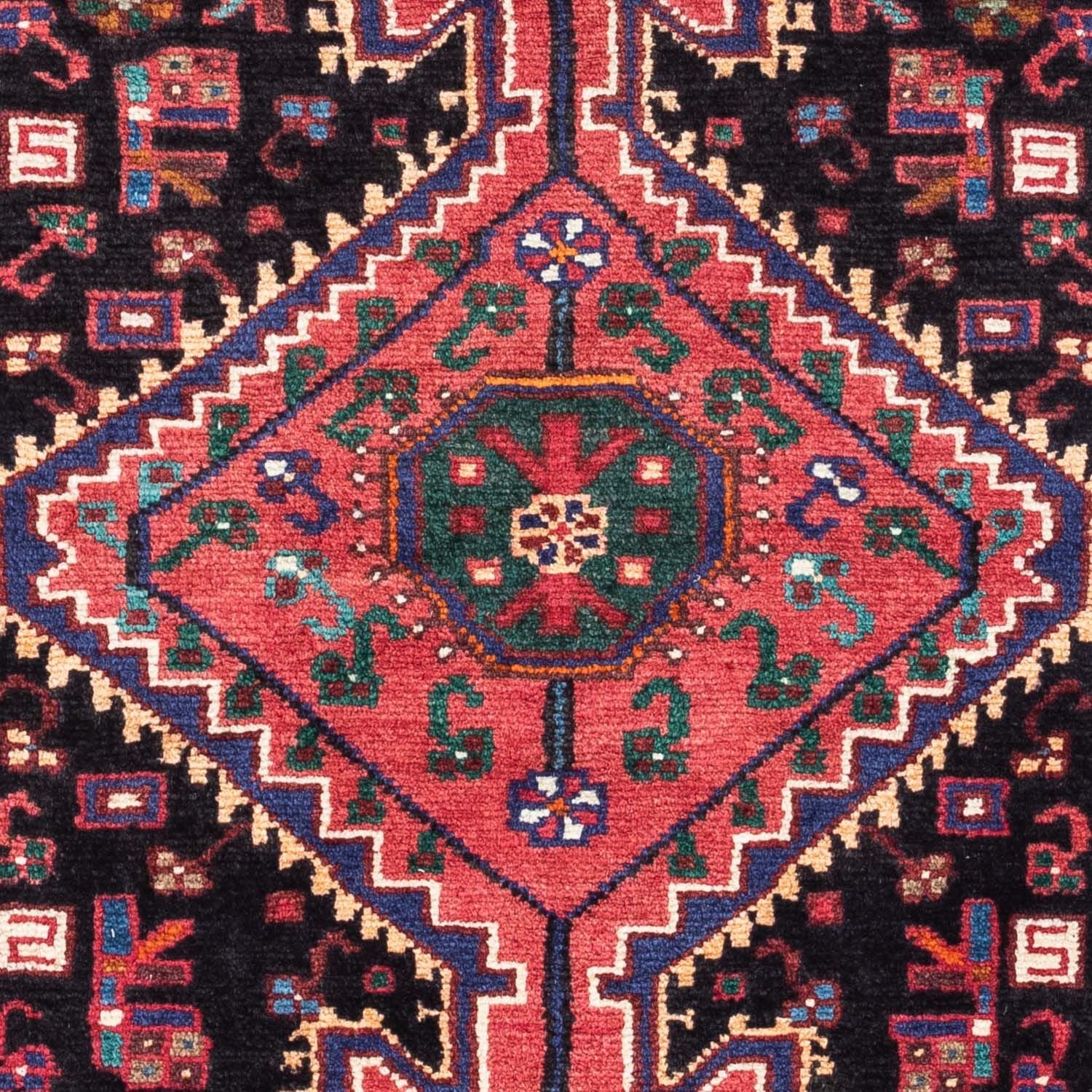 Persisk tæppe - Nomadisk - 145 x 80 cm - mørkeblå