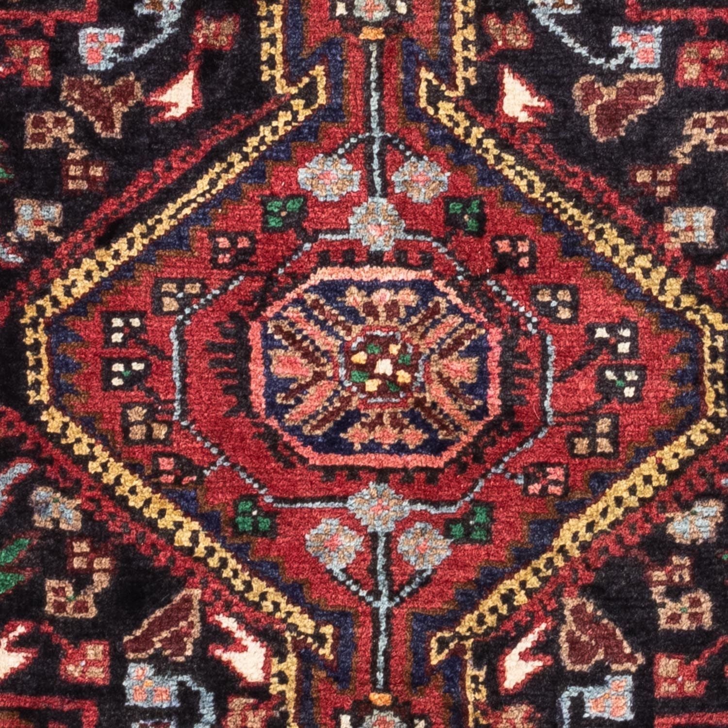 Persisk tæppe - Nomadisk - 127 x 81 cm - mørkeblå