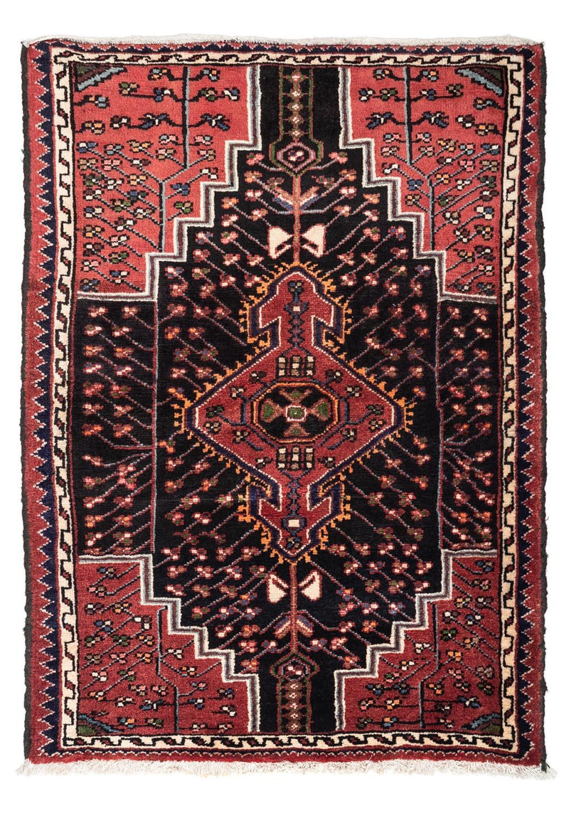 Persisk tæppe - Nomadisk - 128 x 94 cm - lysrød