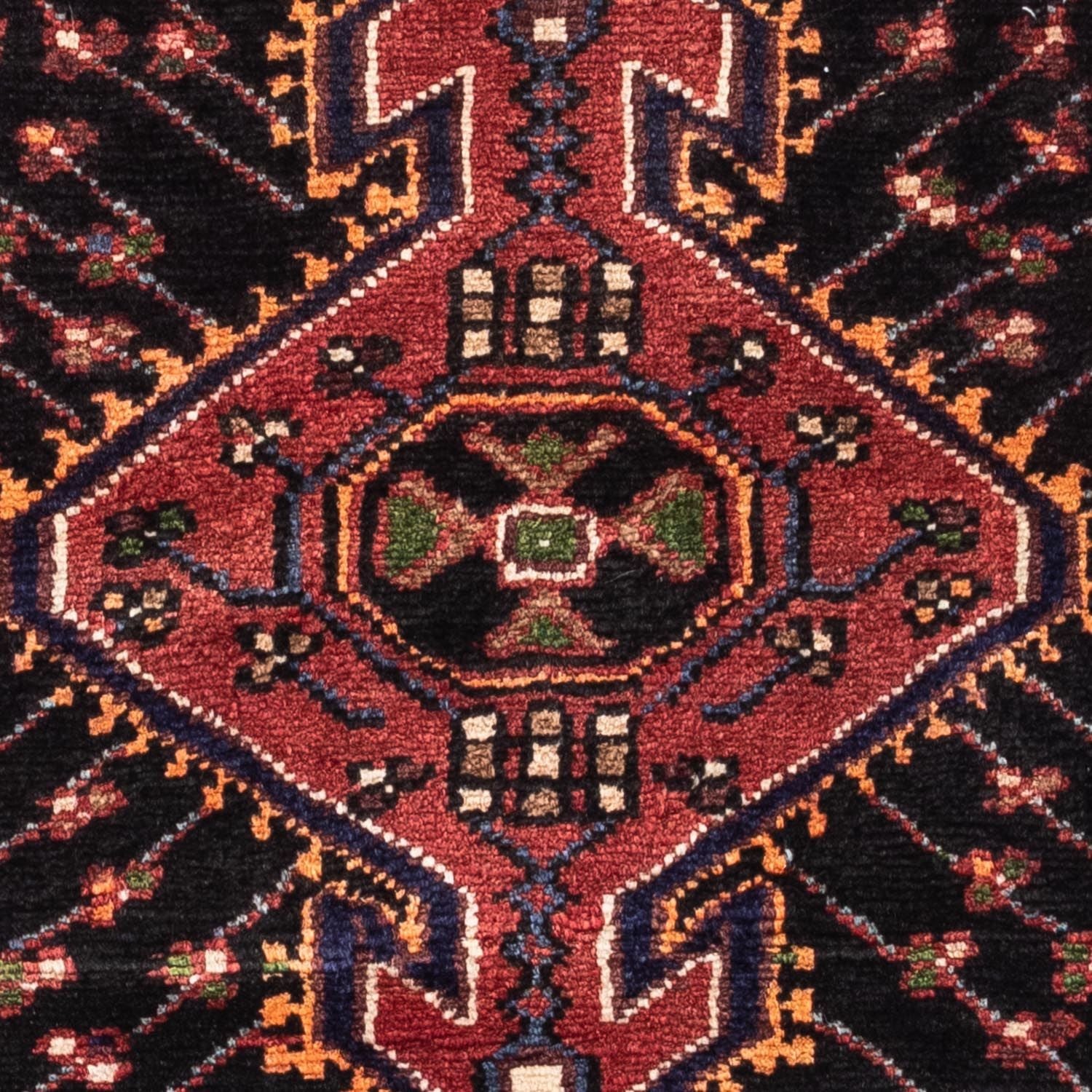 Persisk tæppe - Nomadisk - 128 x 94 cm - lysrød