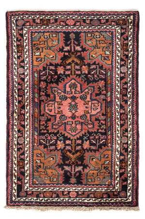 Persisk tæppe - Nomadisk - 124 x 82 cm - lysrød