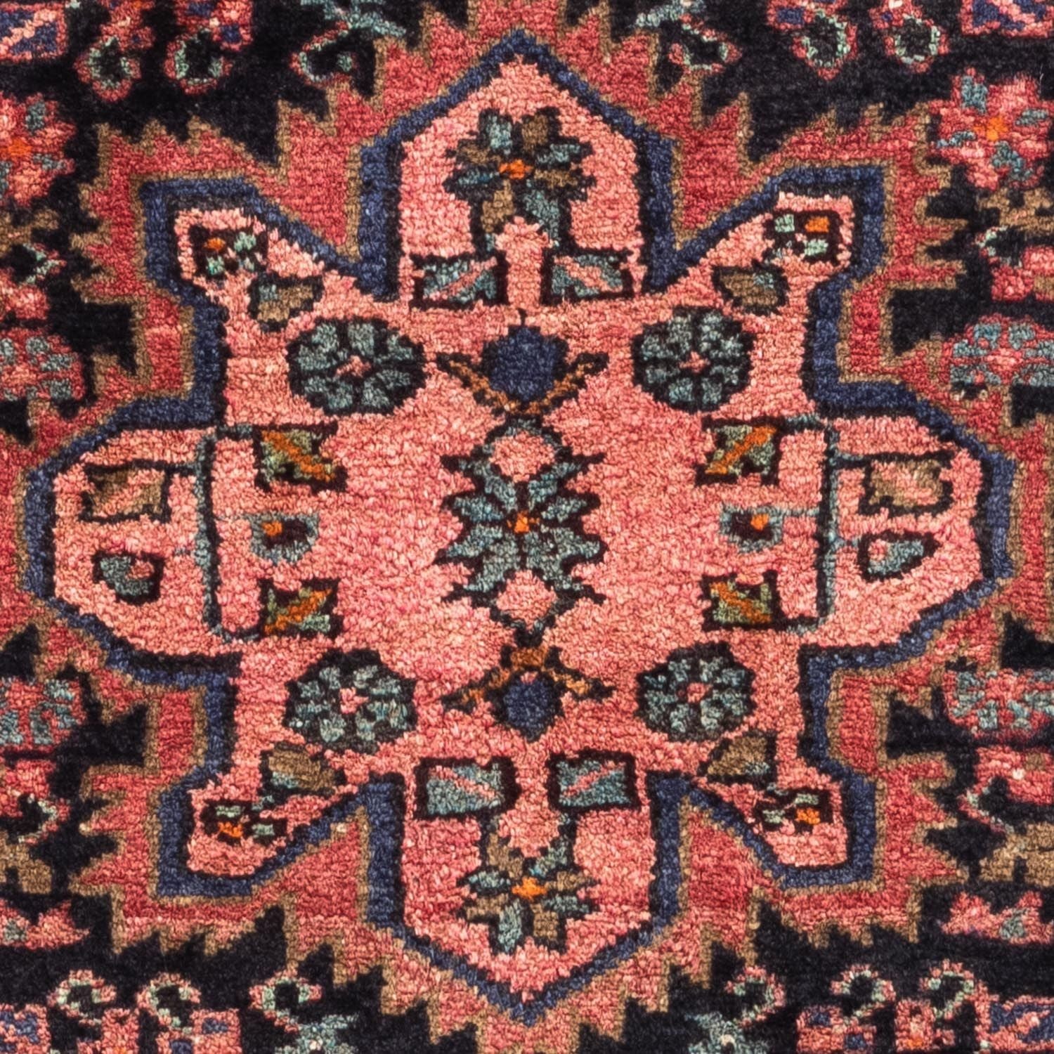 Persisk tæppe - Nomadisk - 124 x 82 cm - lysrød