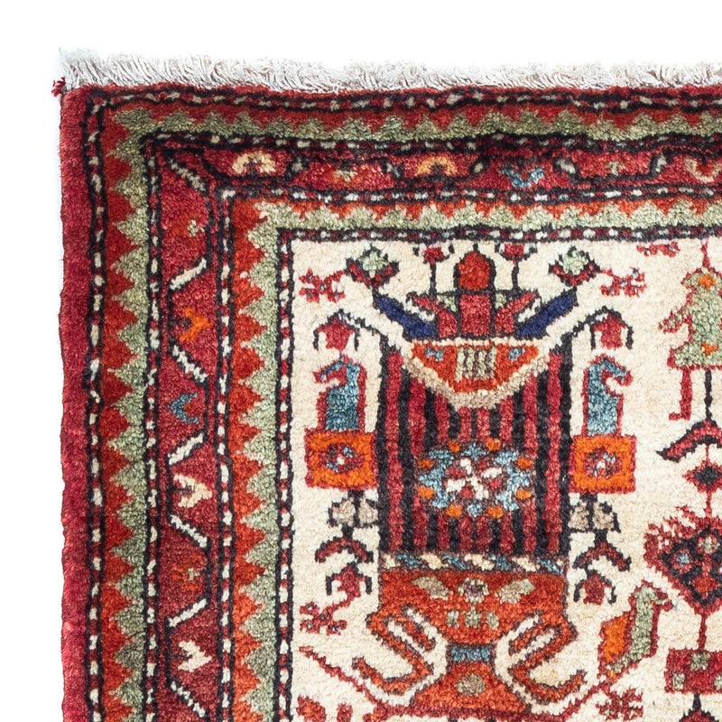 Persisk tæppe - Nomadisk - 133 x 85 cm - beige