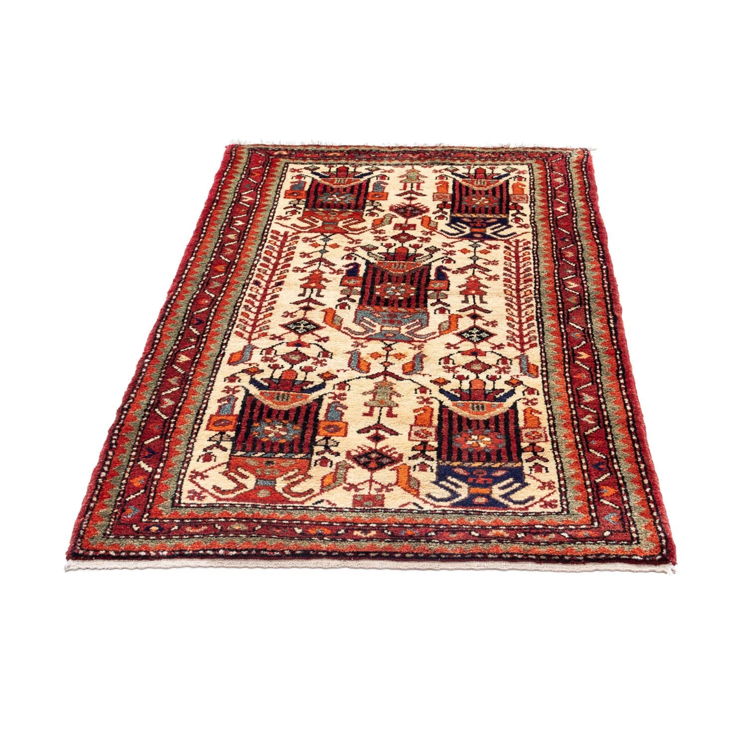Persisk tæppe - Nomadisk - 133 x 85 cm - beige