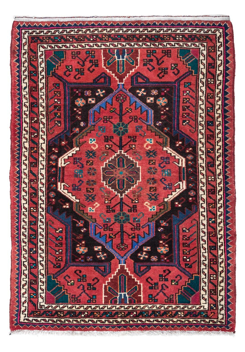 Persisk tæppe - Nomadisk - 128 x 88 cm - rød