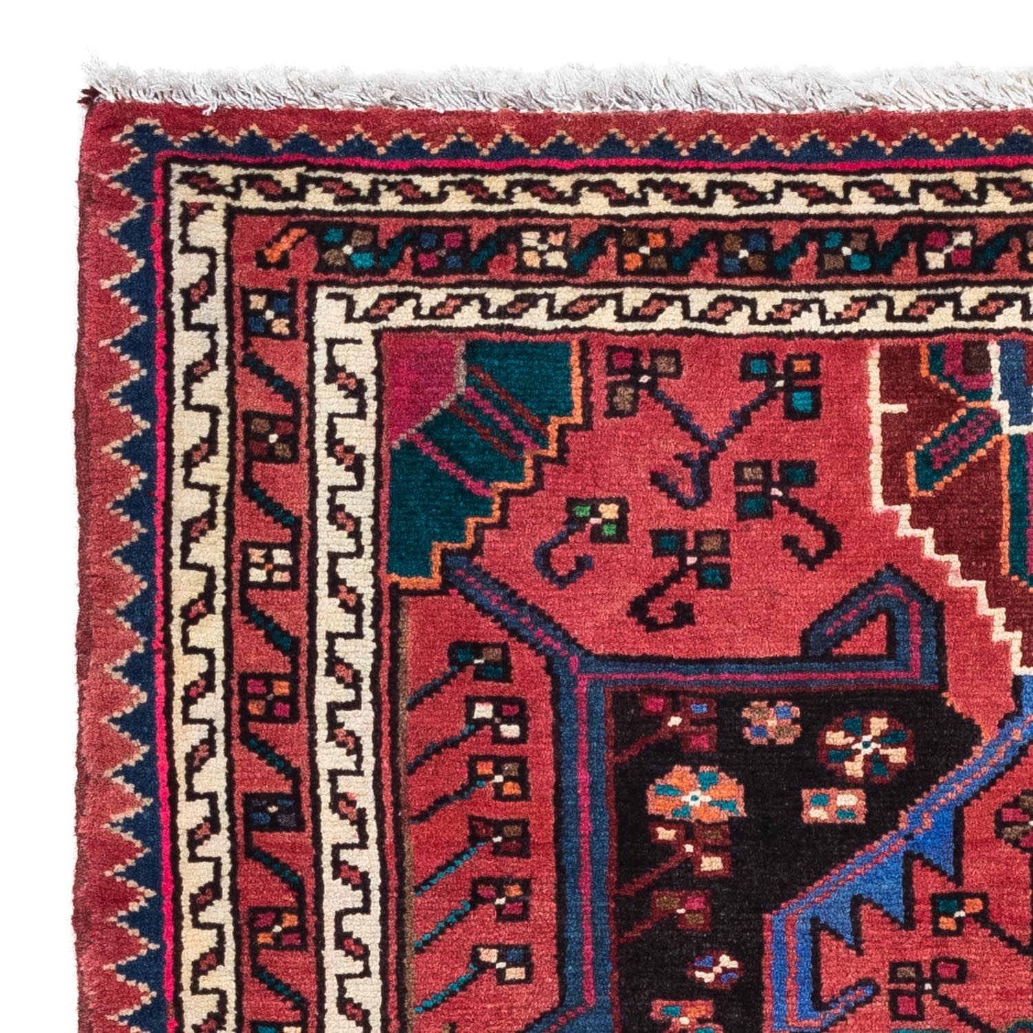 Persisk tæppe - Nomadisk - 128 x 88 cm - rød