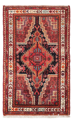 Persisk tæppe - Nomadisk - 145 x 89 cm - lysrød