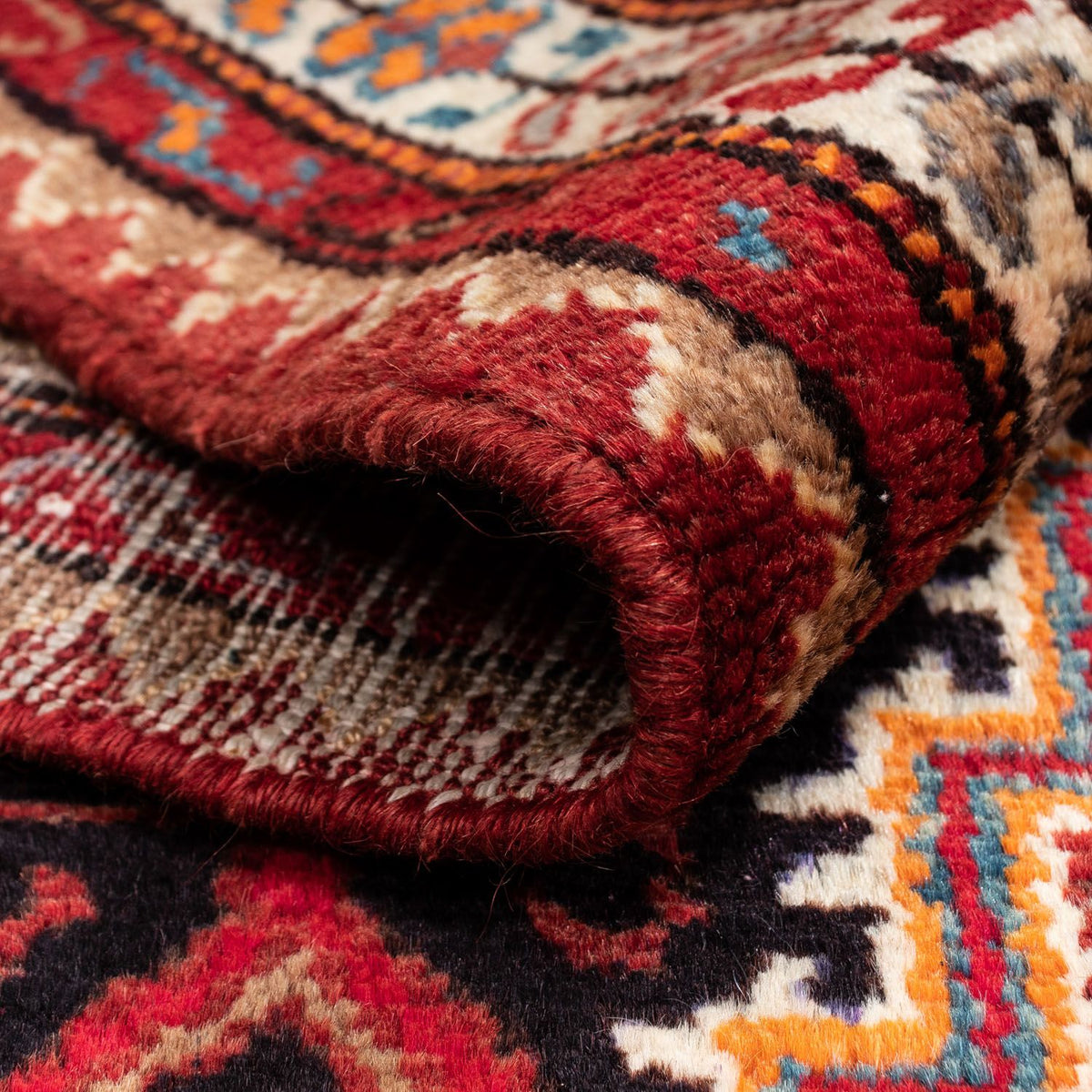 Persisk tæppe - Nomadisk - 145 x 89 cm - lysrød