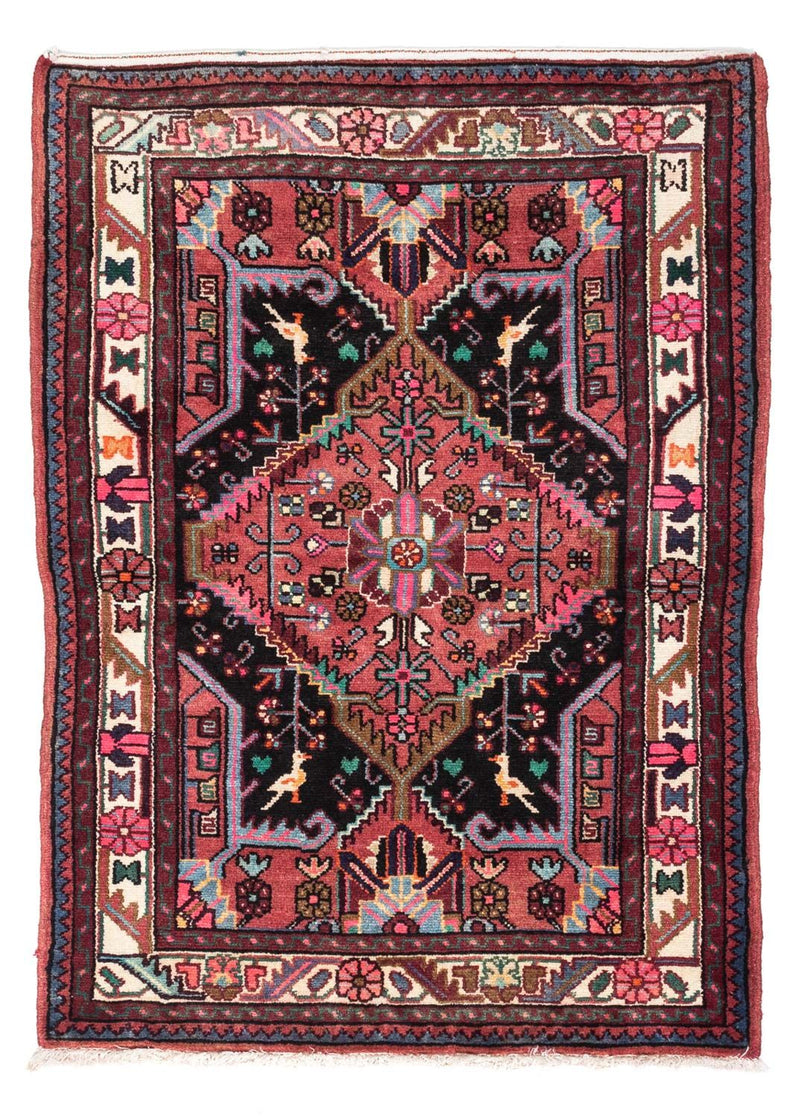 Persisk tæppe - Nomadisk - 116 x 81 cm - lysrød