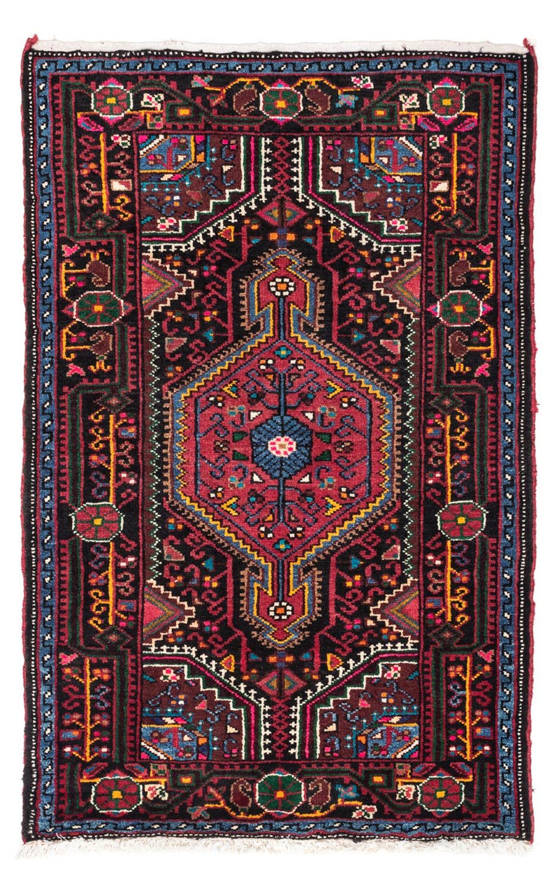 Persisk tæppe - Nomadisk - 122 x 83 cm - mørkeblå