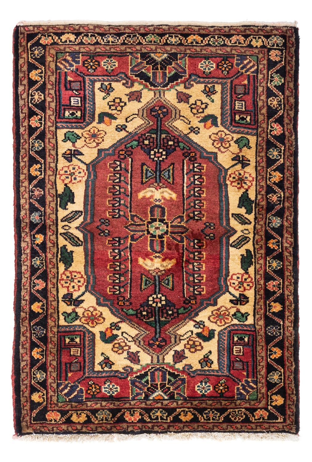 Persisk tæppe - Nomadisk - 123 x 83 cm - rød