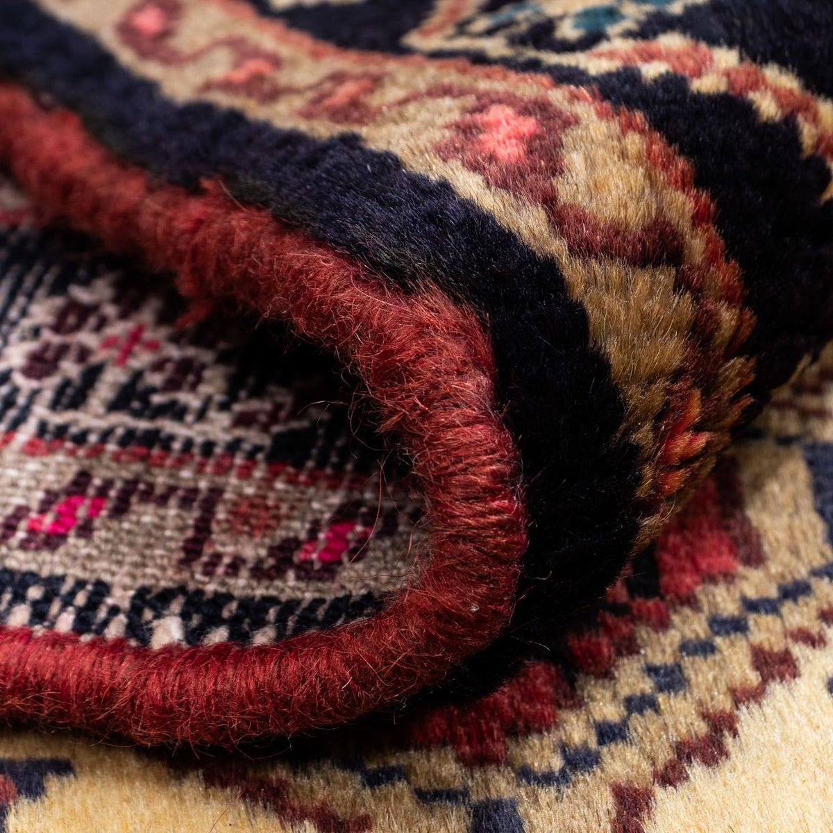 Persisk tæppe - Nomadisk - 123 x 83 cm - rød