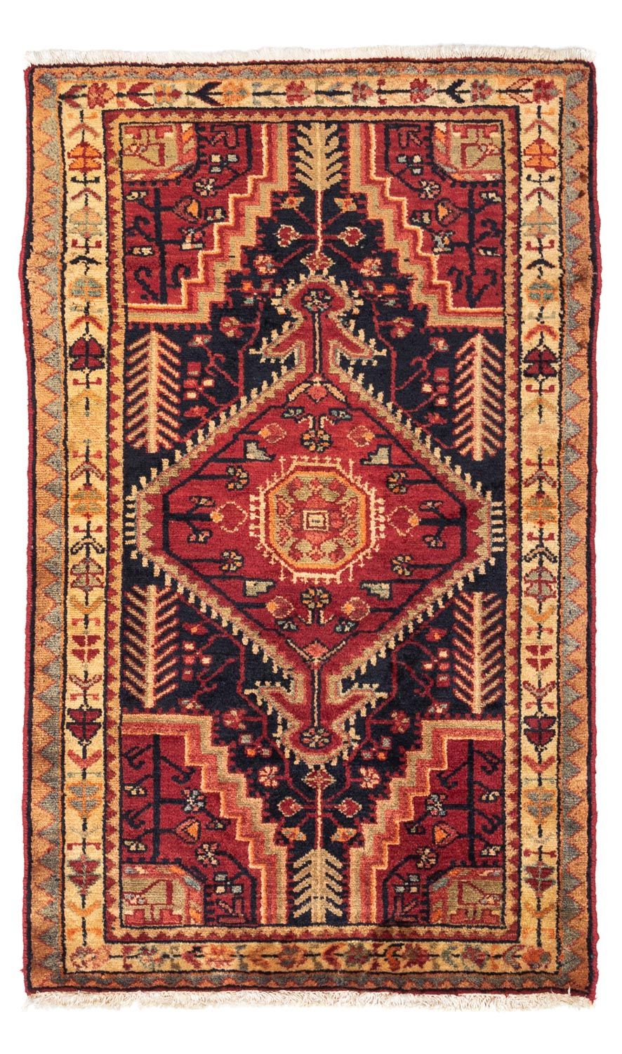 Persisk tæppe - Nomadisk - 126 x 76 cm - rød