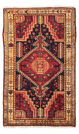 Persisk tæppe - Nomadisk - 126 x 76 cm - rød