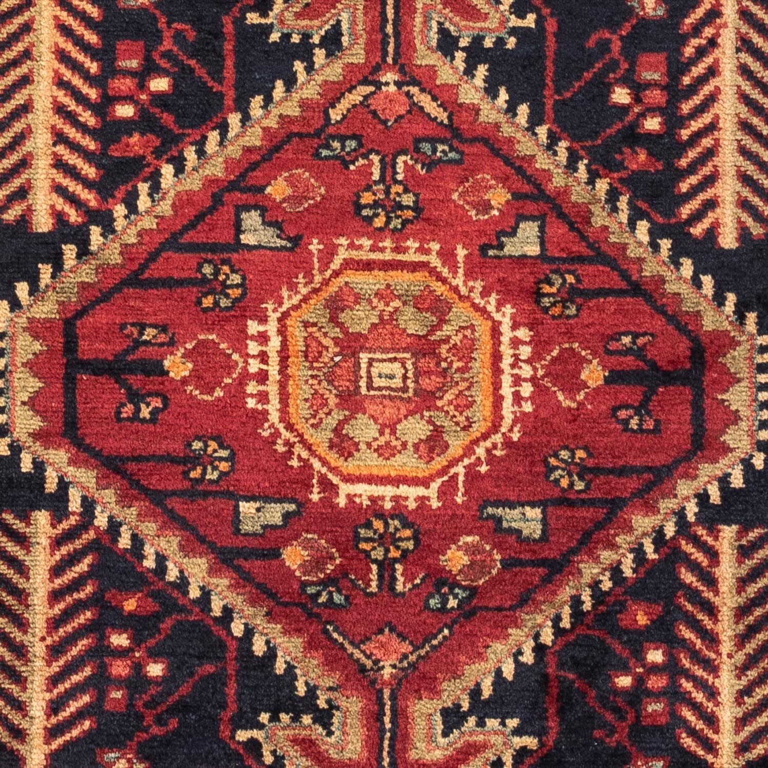 Persisk tæppe - Nomadisk - 126 x 76 cm - rød
