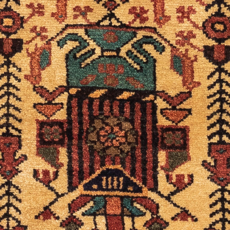 Persisk tæppe - Nomadisk - 125 x 79 cm - beige