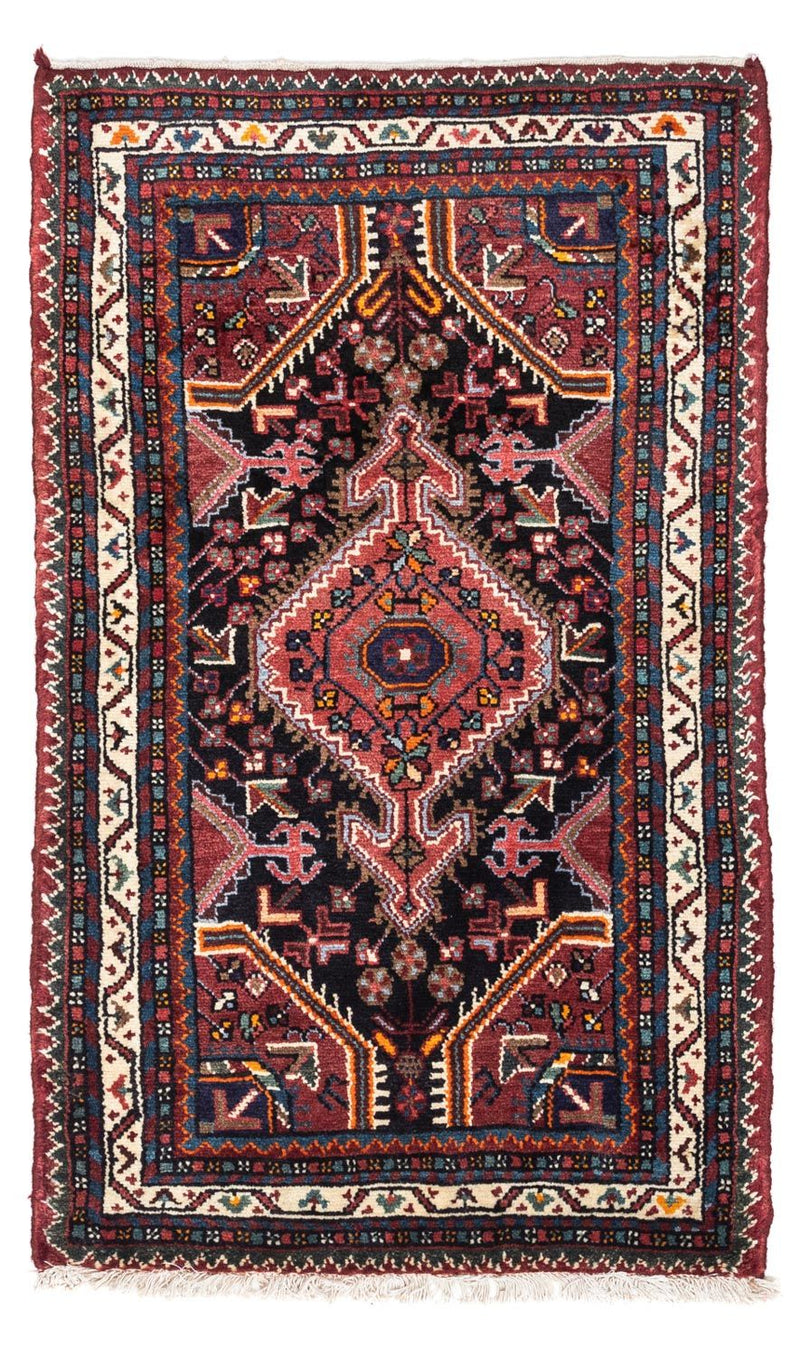 Persisk tæppe - Nomadisk - 126 x 73 cm - lysrød