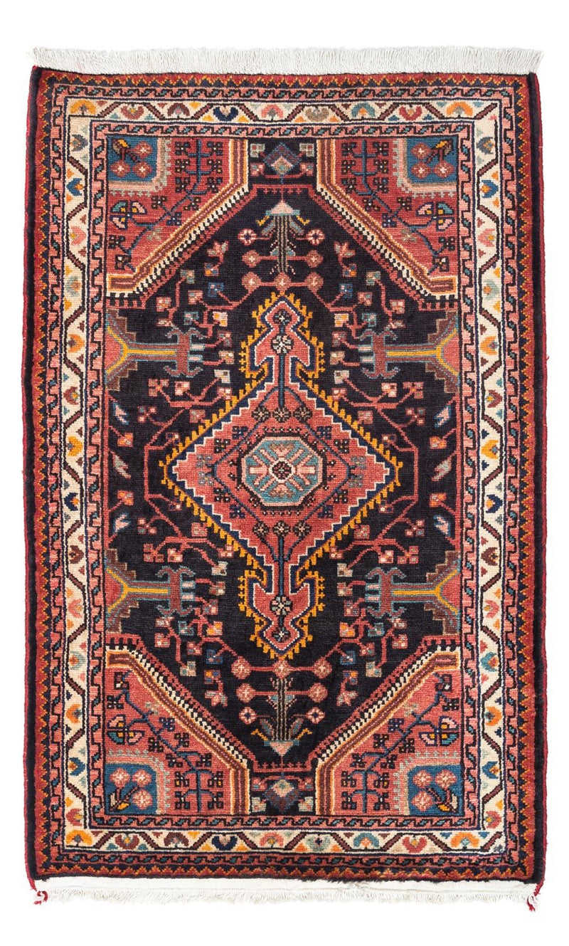 Persisk tæppe - Nomadisk - 128 x 80 cm - lysrød