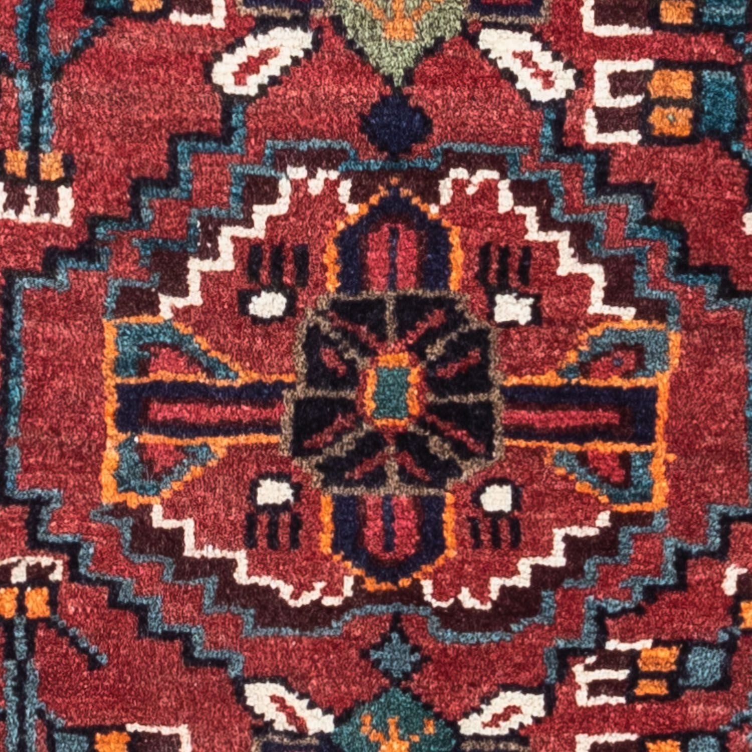 Persisk tæppe - Nomadisk - 116 x 84 cm - mørkerød