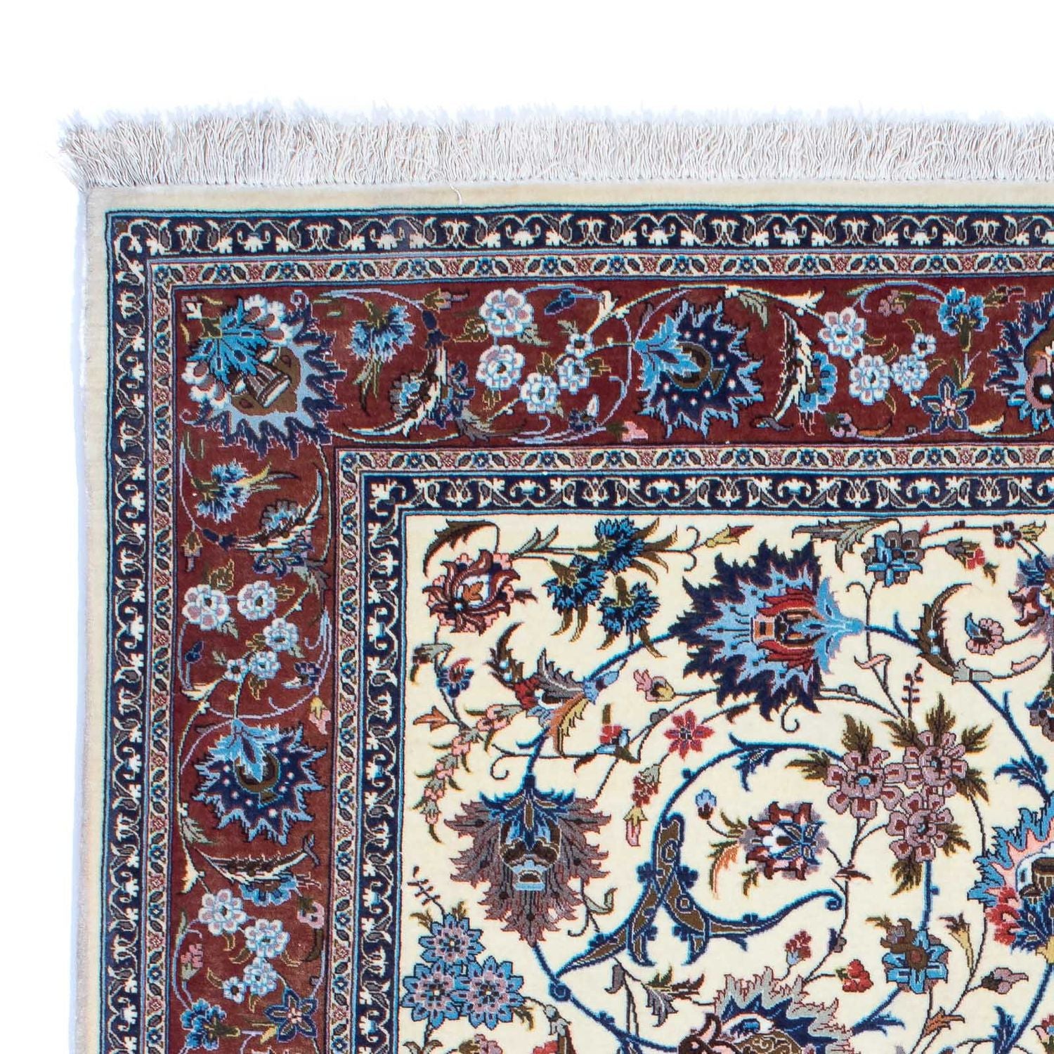 Persisk tæppe - Ghom - 215 x 137 cm - beige