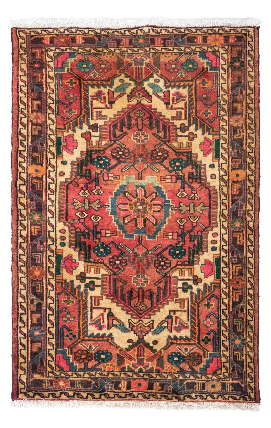 Persisk tæppe - Classic - 125 x 84 cm - lysrød