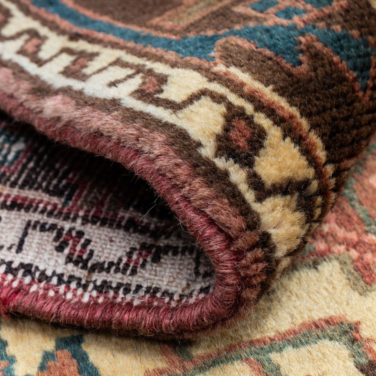 Persisk tæppe - Nomadisk - 125 x 85 cm - lysrød