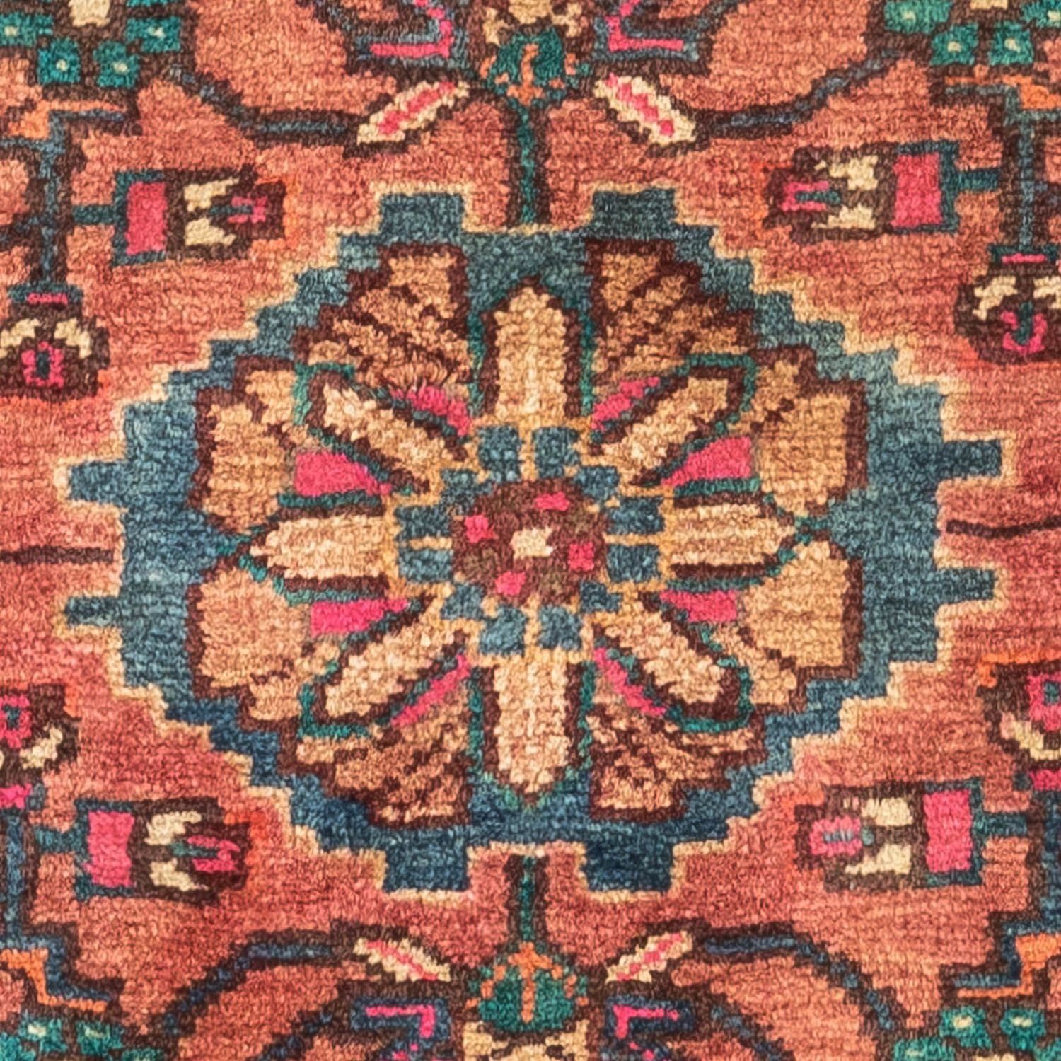 Persisk tæppe - Nomadisk - 123 x 87 cm - lysrød