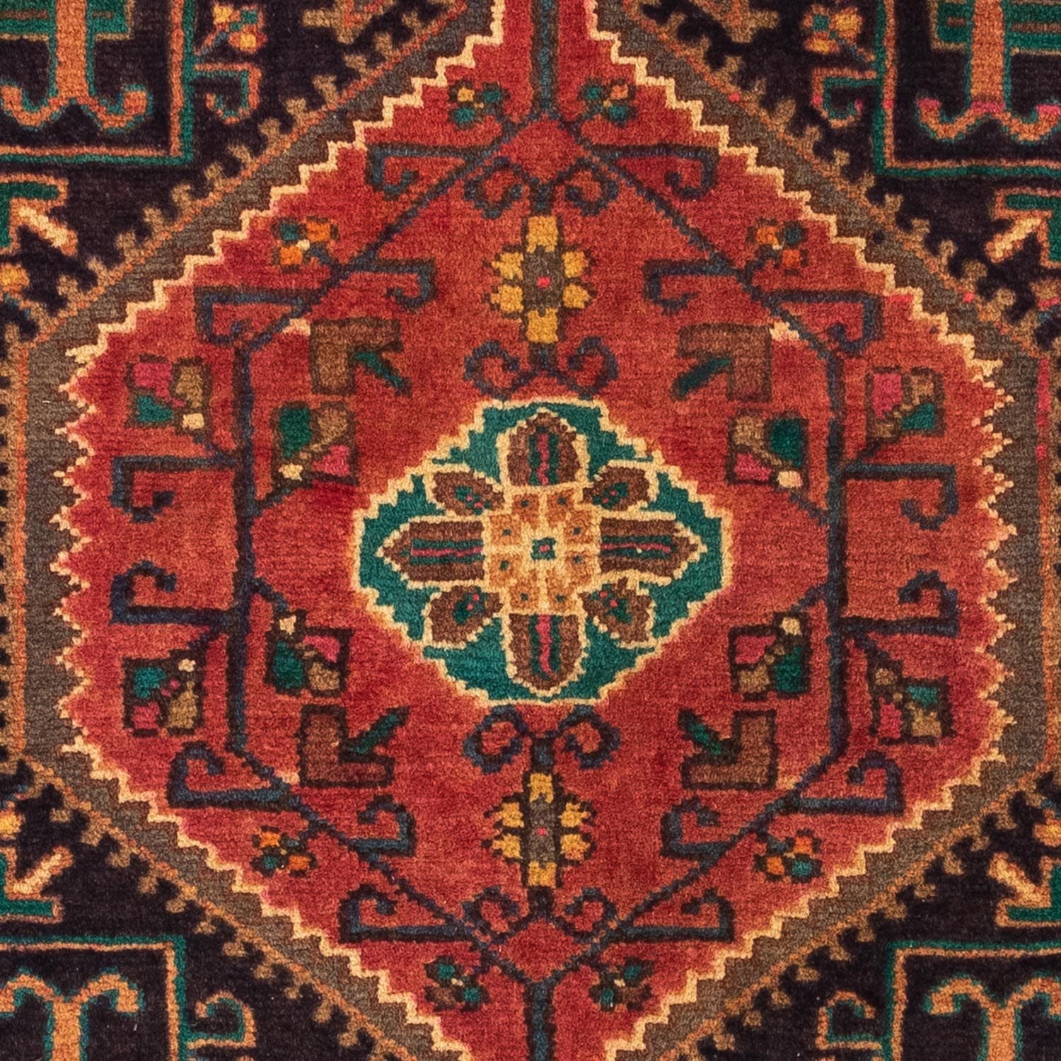Persisk tæppe - Nomadisk - 130 x 95 cm - rød