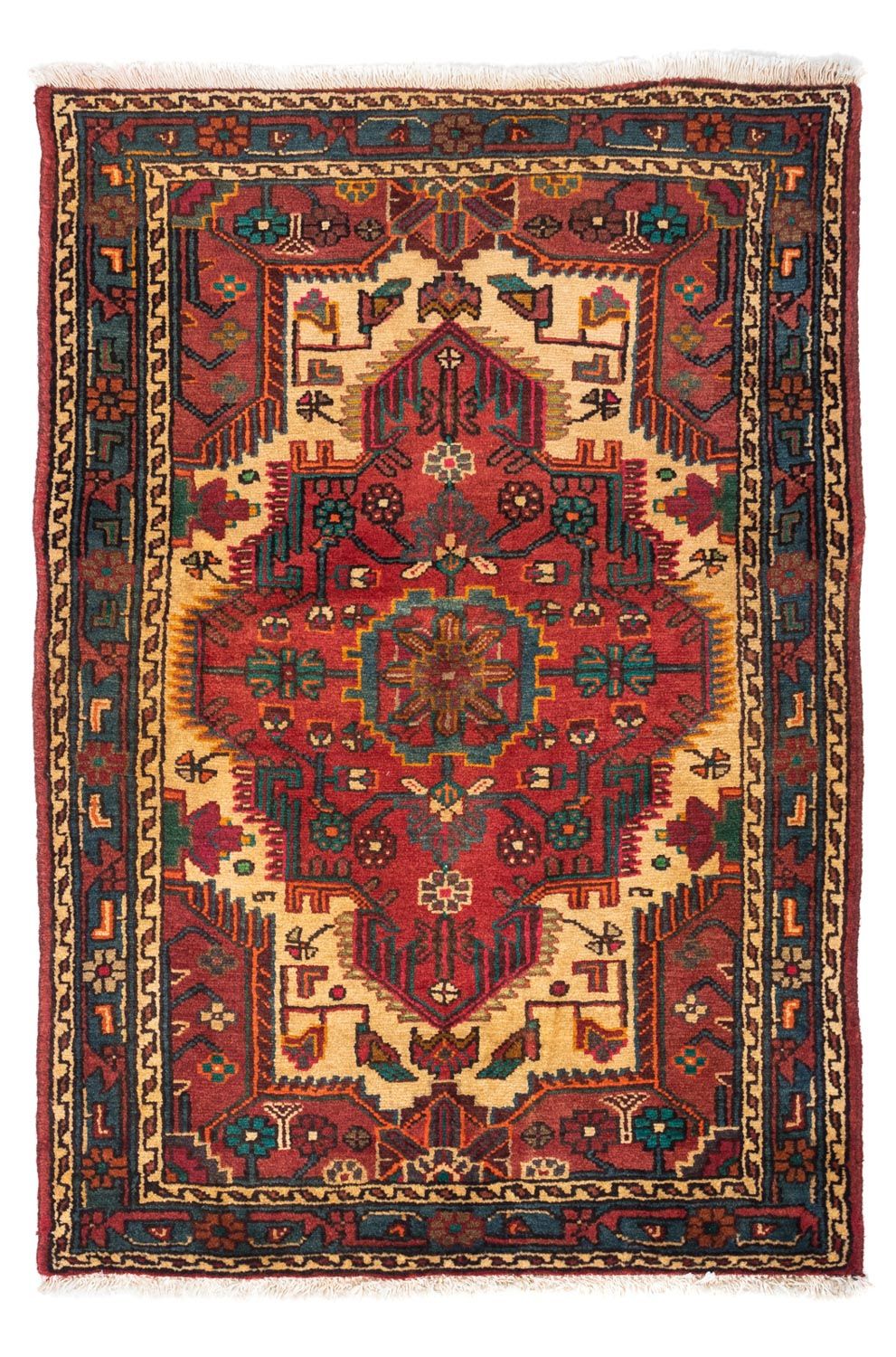 Persisk tæppe - Nomadisk - 126 x 85 cm - rød