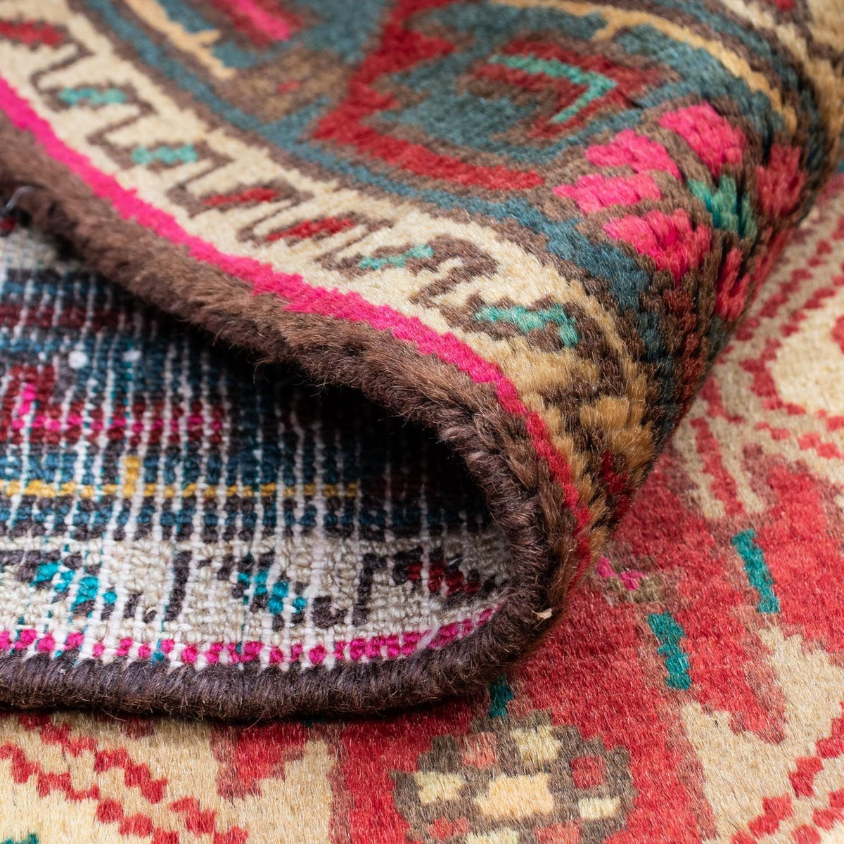 Persisk tæppe - Nomadisk - 119 x 82 cm - rød