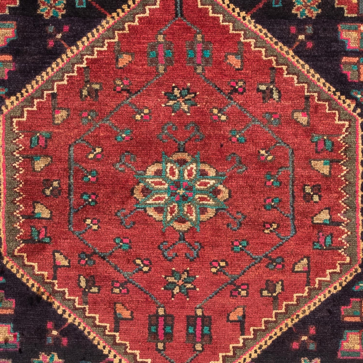 Persisk tæppe - Nomadisk - 136 x 90 cm - rød