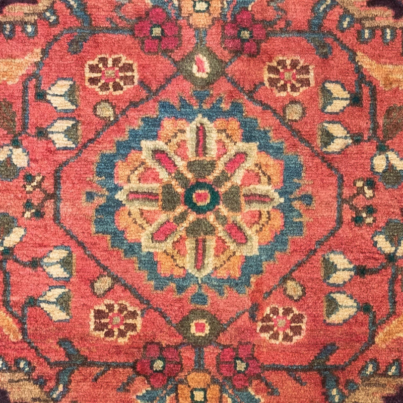 Persisk tæppe - Nomadisk - 131 x 94 cm - lysrød