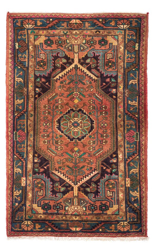 Persisk tæppe - Nomadisk - 140 x 86 cm - lysrød