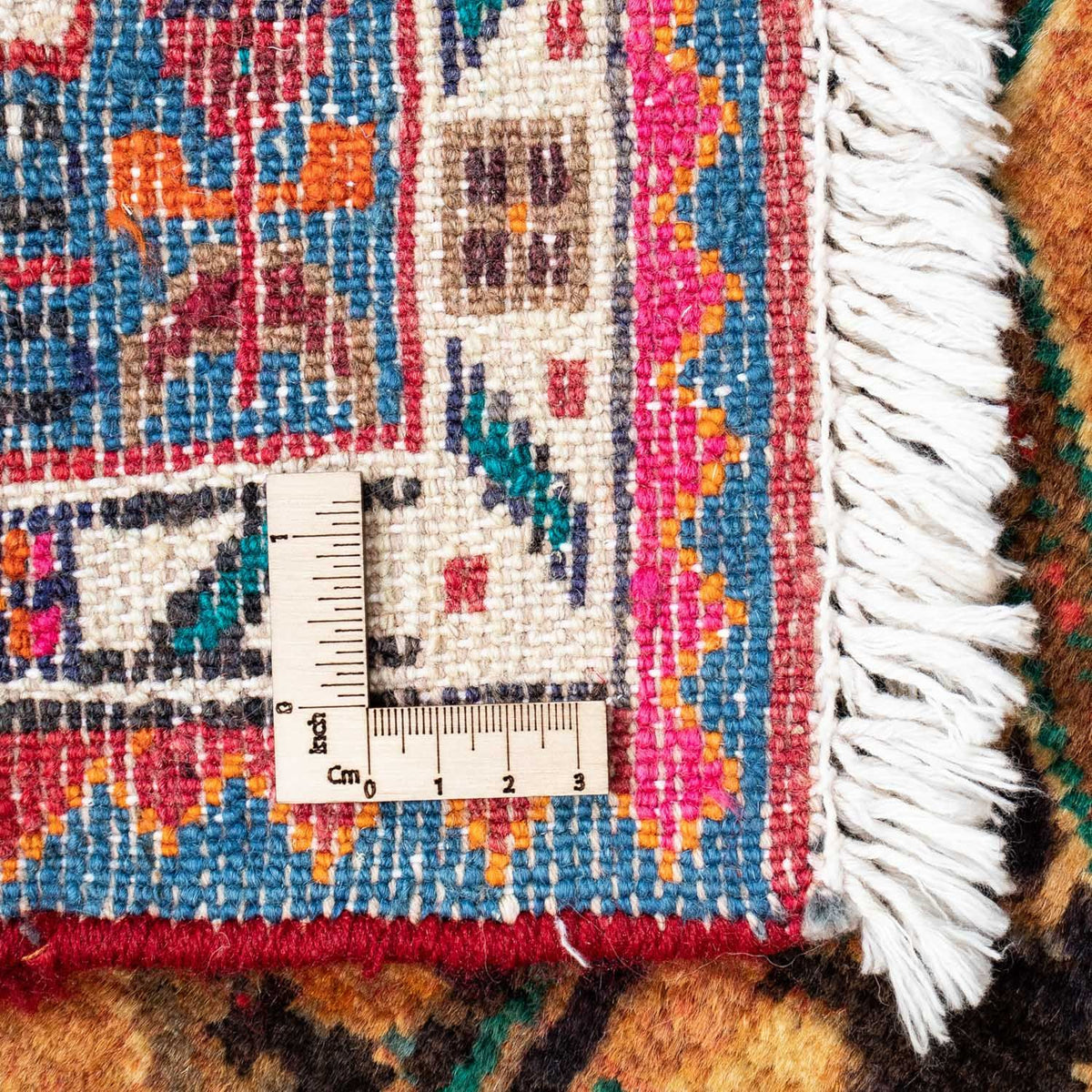 Persisk tæppe - Nomadisk - 130 x 91 cm - lys brun