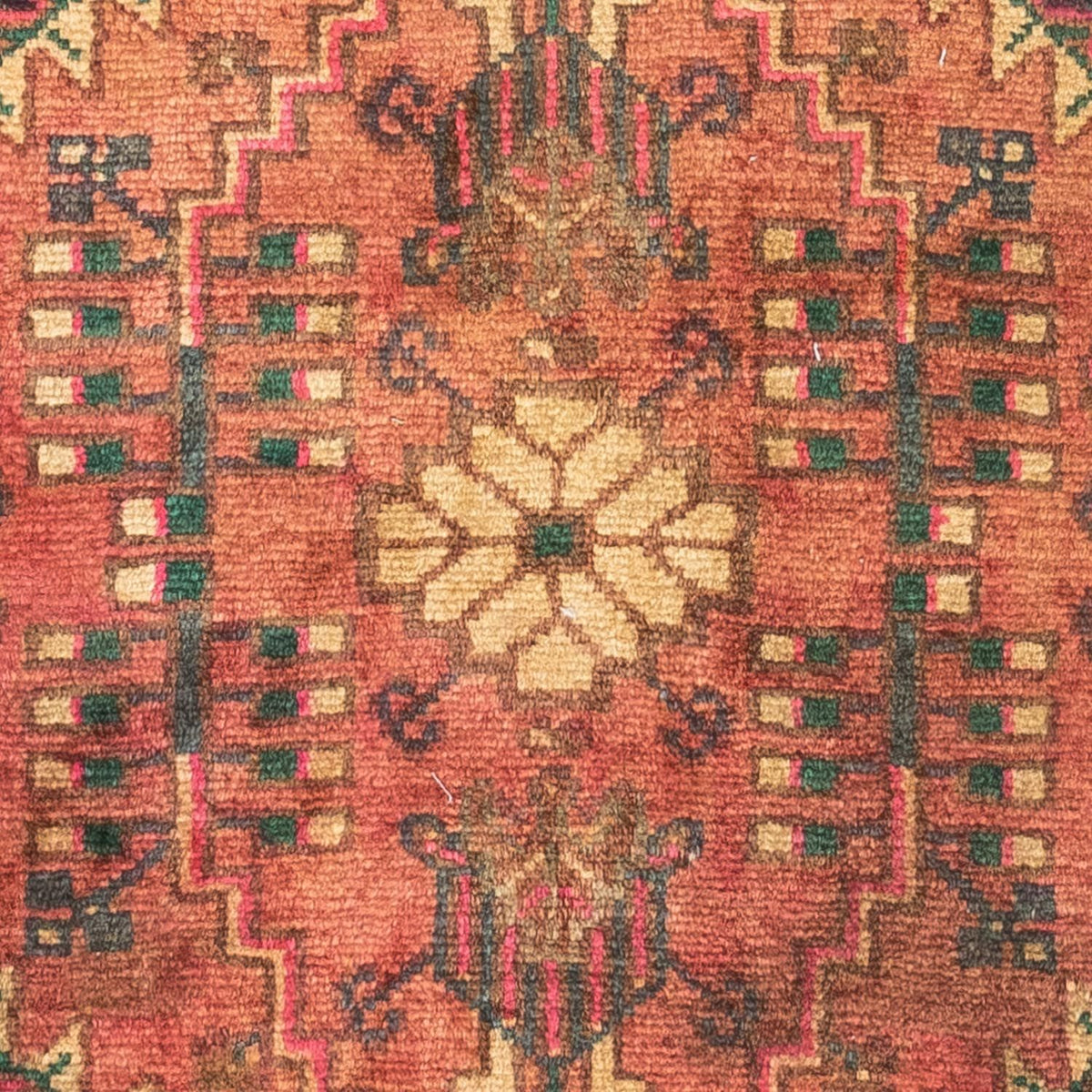 Persisk tæppe - Nomadisk - 130 x 90 cm - lysrød