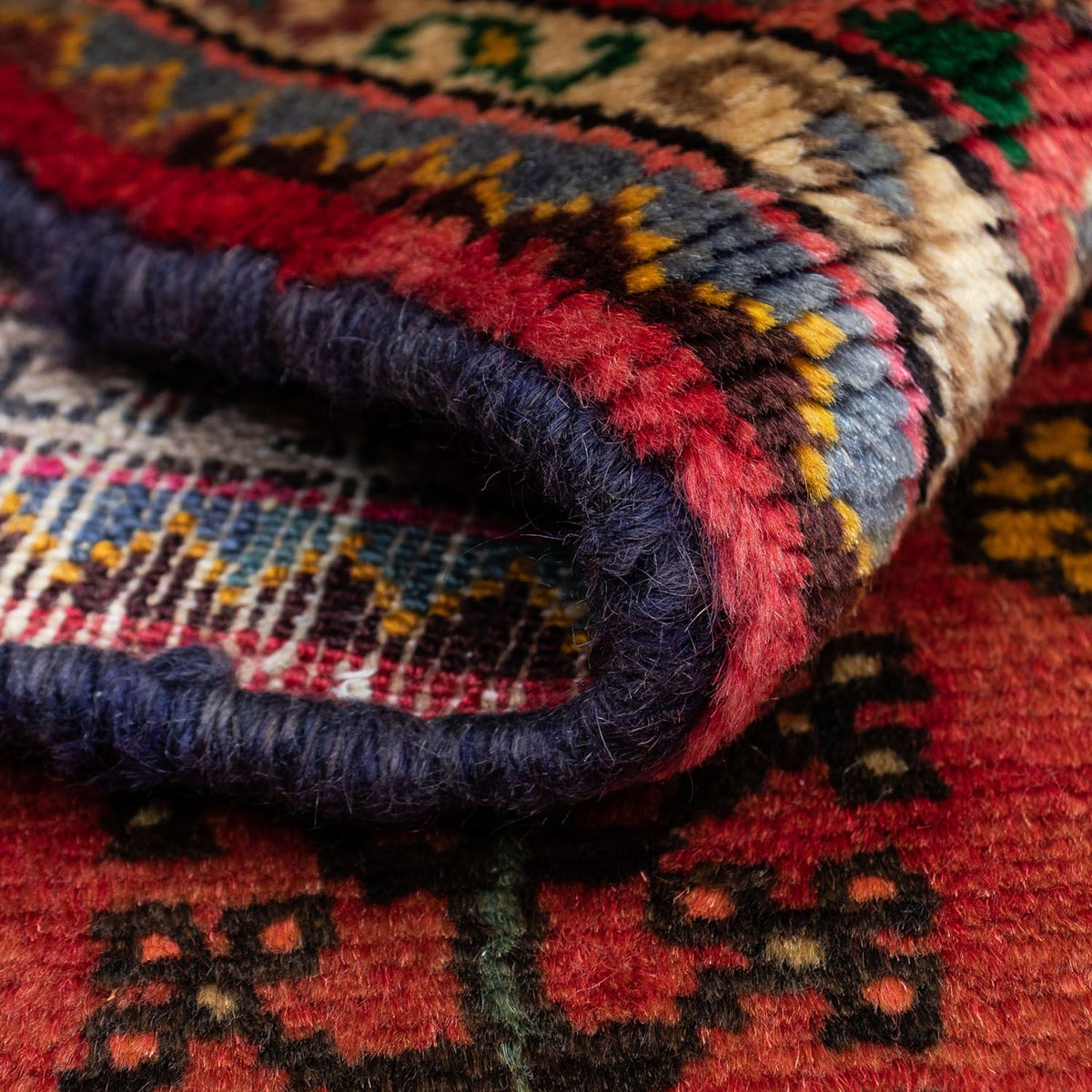 Persisk tæppe - Nomadisk - 140 x 82 cm - rød