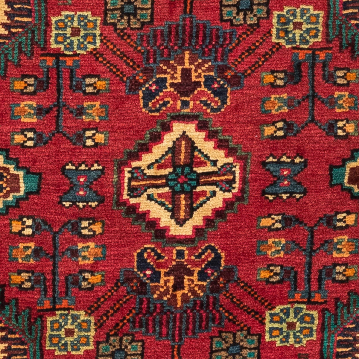 Persisk tæppe - Nomadisk - 122 x 84 cm - rød