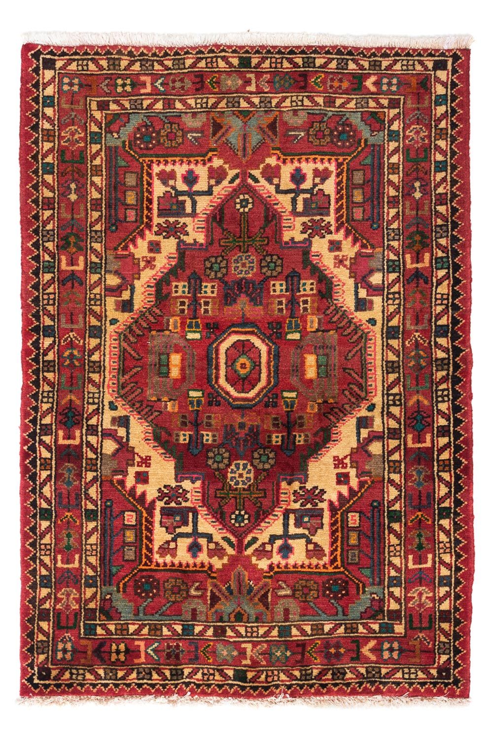 Persisk tæppe - Nomadisk - 121 x 85 cm - rød