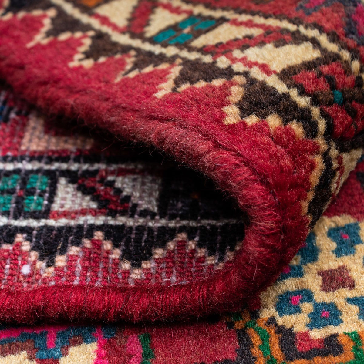 Persisk tæppe - Nomadisk - 121 x 85 cm - rød