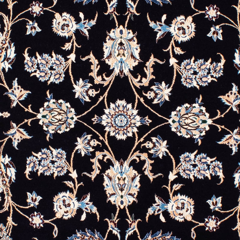 Persisk tæppe - Nain - Premium - 208 x 127 cm - mørkeblå