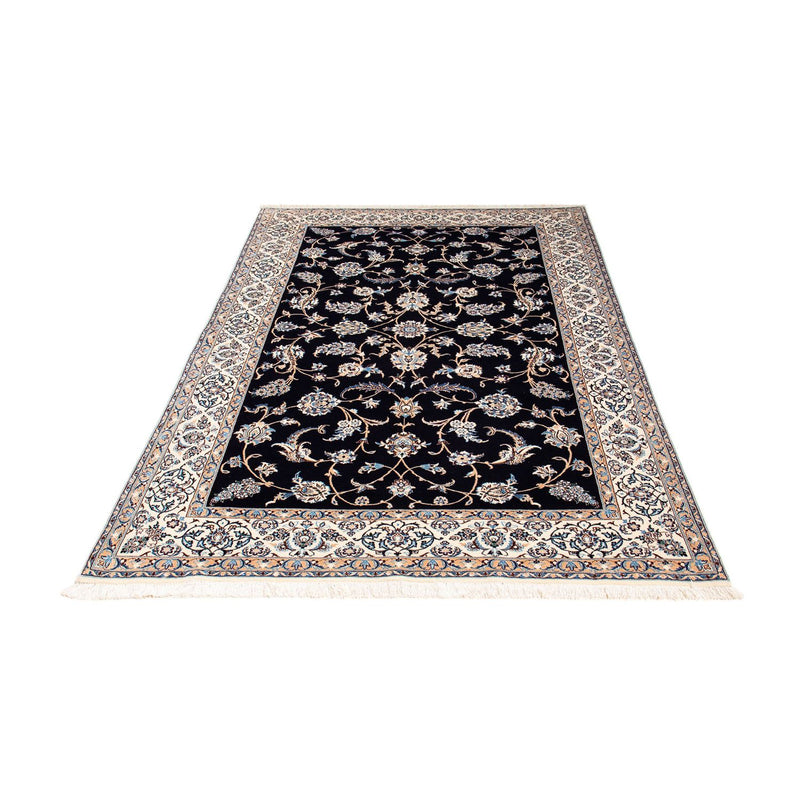 Persisk tæppe - Nain - Premium - 208 x 127 cm - mørkeblå