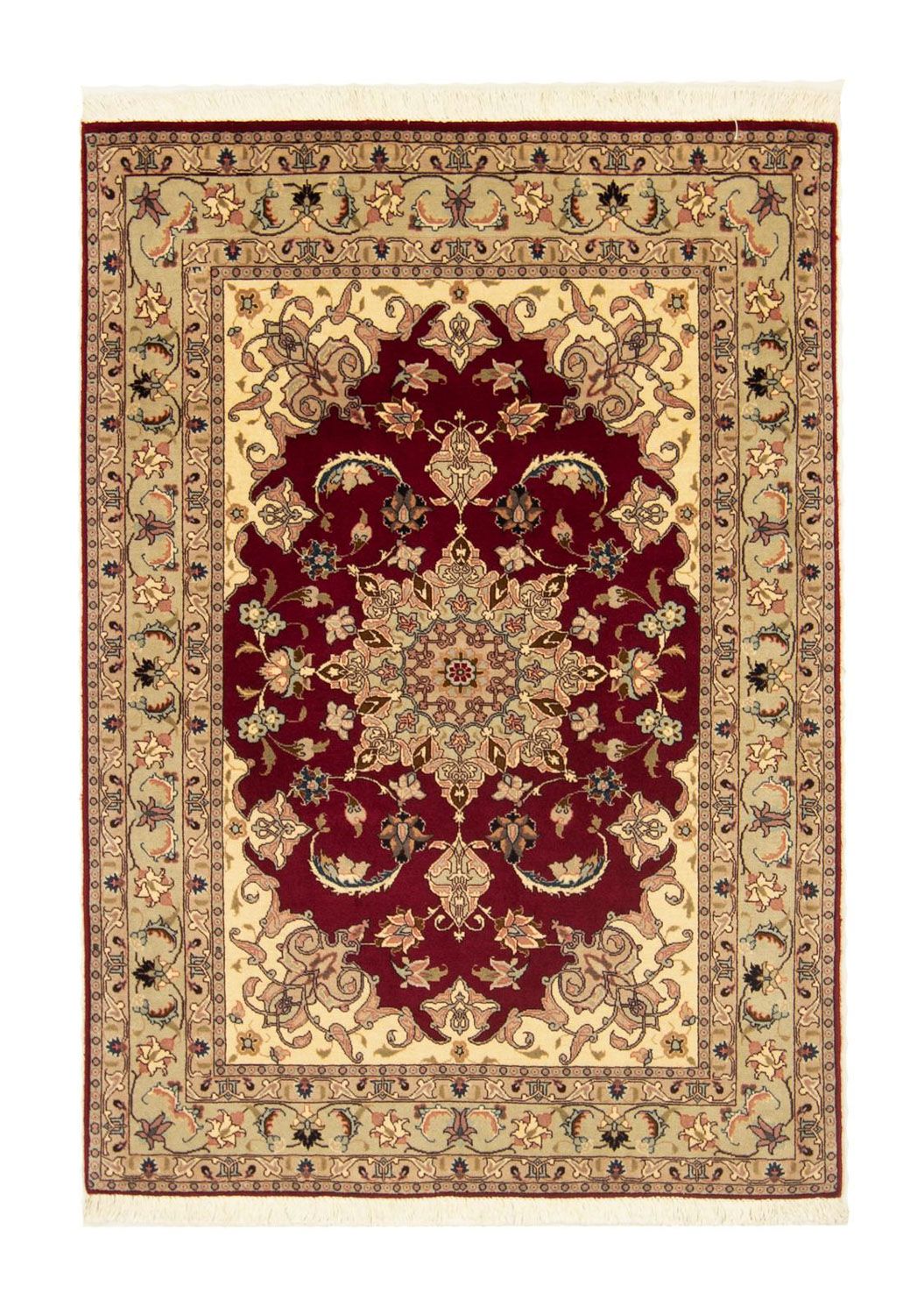 Persisk tæppe - Tabriz - Royal - 150 x 100 cm - rød