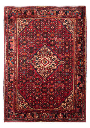 Persisk tæppe - Nomadisk - 218 x 156 cm - mørkerød