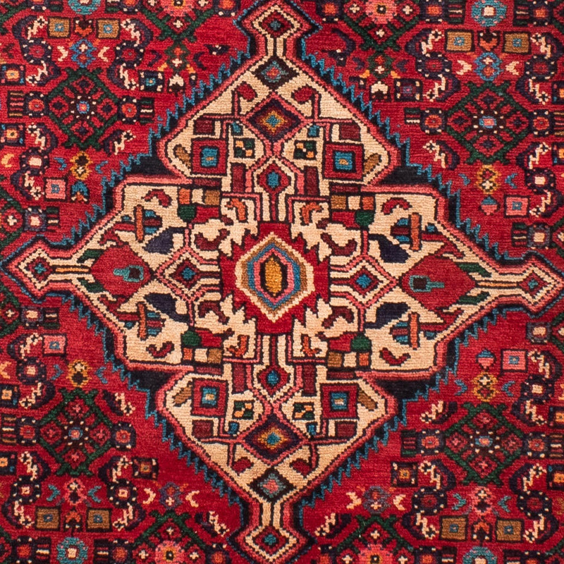 Persisk tæppe - Nomadisk - 218 x 156 cm - mørkerød