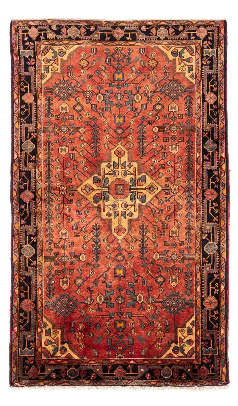Persisk tæppe - Nomadisk - 242 x 147 cm - lysrød