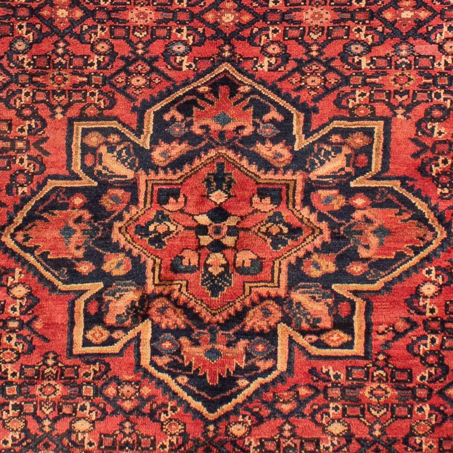 Persisk tæppe - Nomadisk - 210 x 165 cm - mørkerød