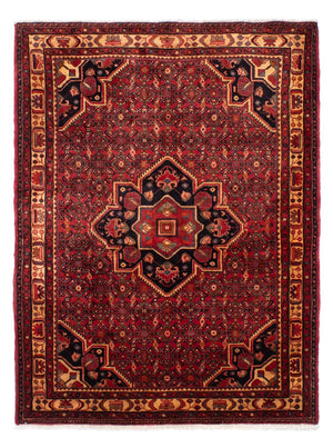 Persisk tæppe - Nomadisk - 211 x 165 cm - mørkerød