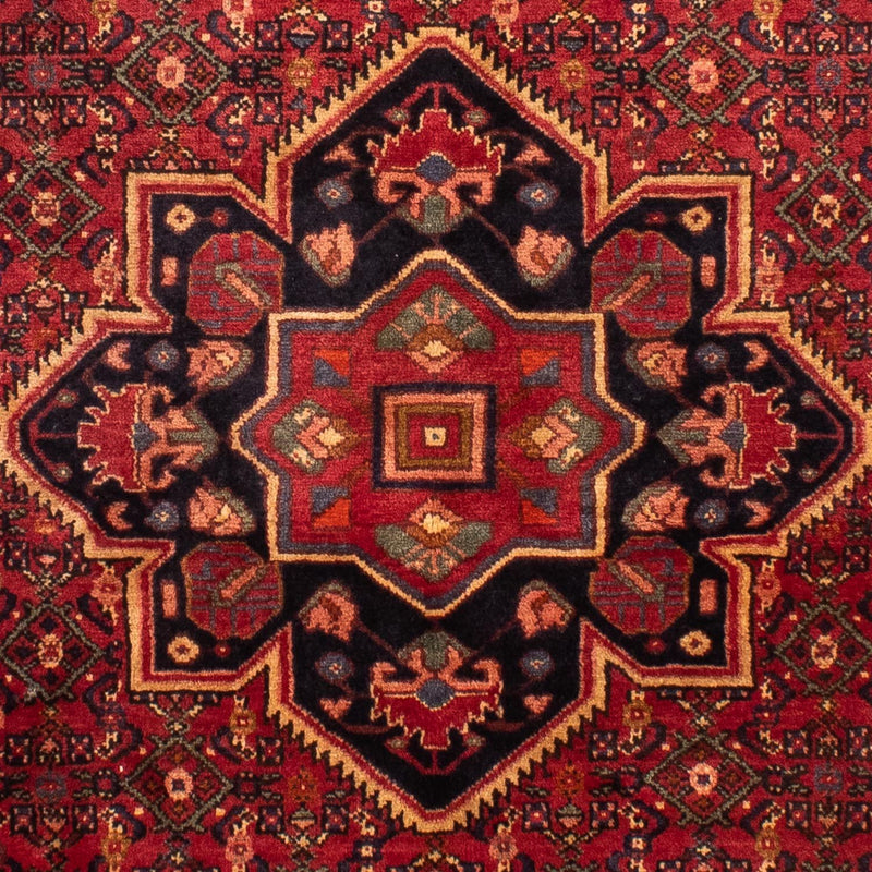 Persisk tæppe - Nomadisk - 211 x 165 cm - mørkerød